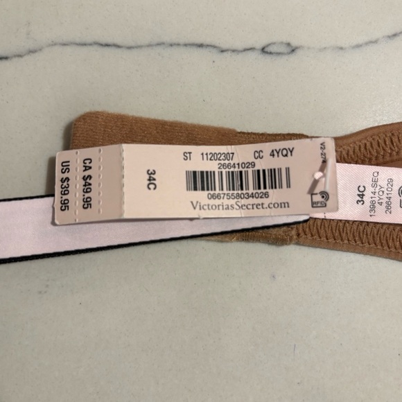 VICTORIA’S SECRET Sz 34C T-Shirt Collection Padded Adjustable Bavk Straps NEW - Picture 11 of 13